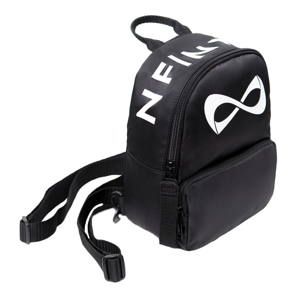Mini purse backpack. nfinity cheer bags with white logo