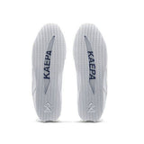 White cheer shoe soles with 'KAEPA' branding on a white background