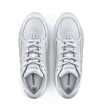 White cheer trainers with Kaepa  brand logo on a white background