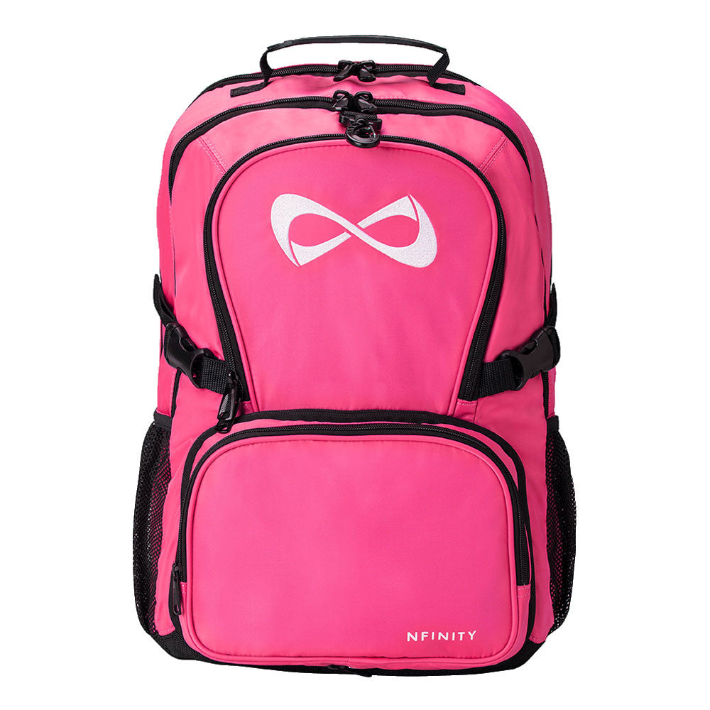 Nfinity backpacks uk hot pink with white logo